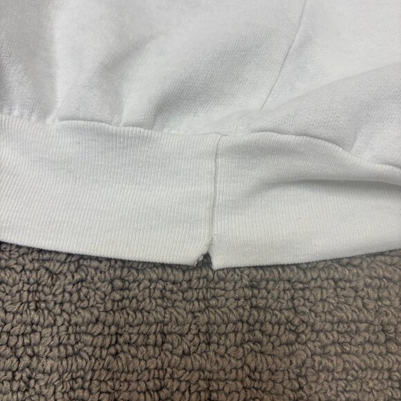 Vintage Pullover Sweatshirt Medium Lightweight Fleece Teddy Bear Kitten Coquette - Picture 11 of 13